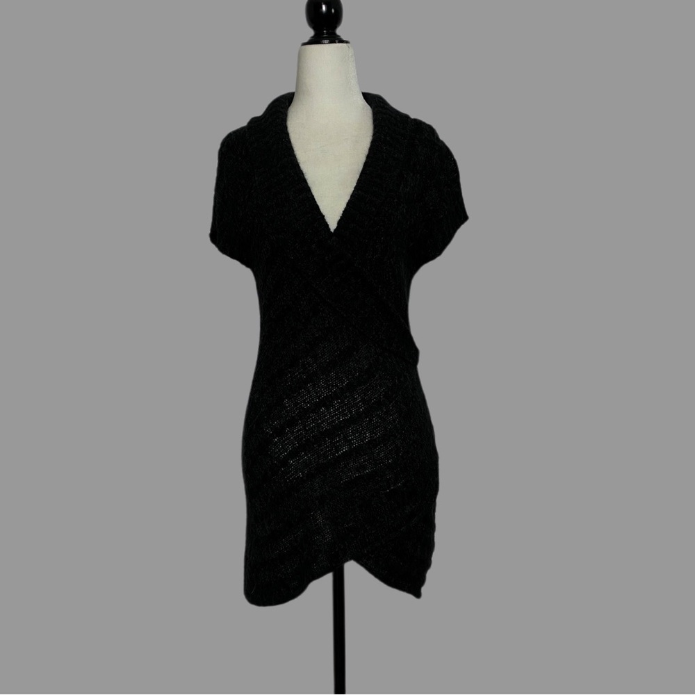 🤍 M 🤍 Sweater Tunic Faux Wrap Chunky Long​